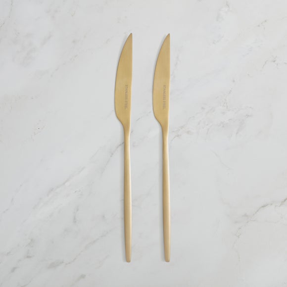 Hexham Set of 2 Gold Knives