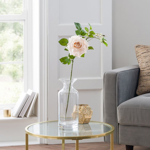 Artificial Champagne Rose Spray