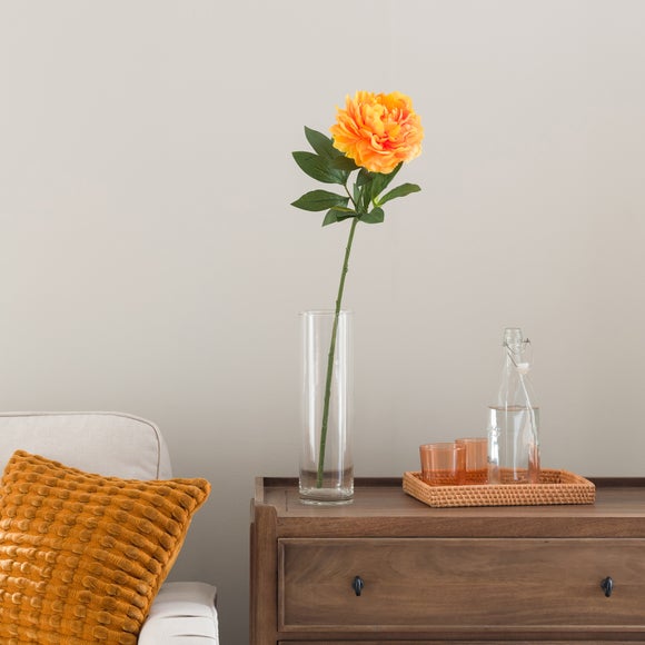 Artificial Orange Peony Stem