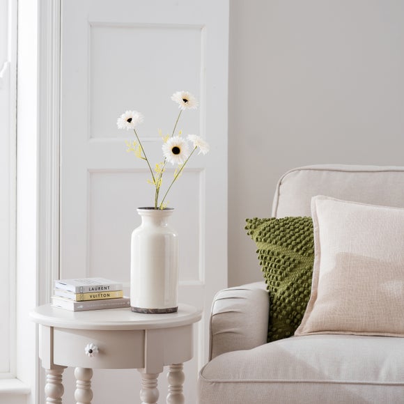 Artificial Cream Gerbera Daisy Spray