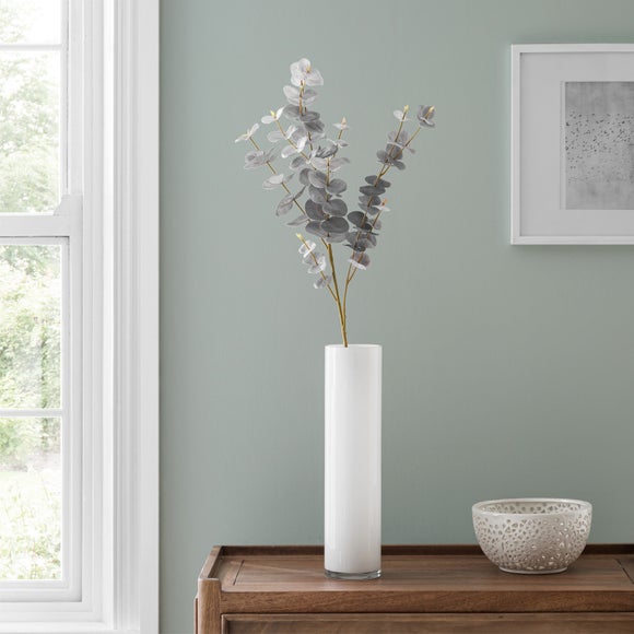 Artificial Washed Grey Eucalyptus Spray