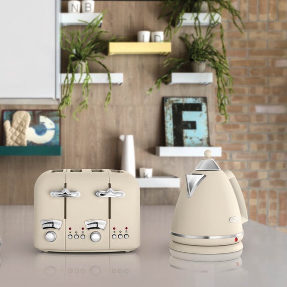 Delonghi Argento 1.7l Kettle And 4 Slice Toaster Set