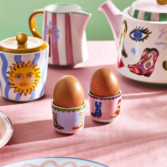 Click to view product details and reviews for Eleanor Bowmer Electric Coast Set Of 2 Egg Cups.