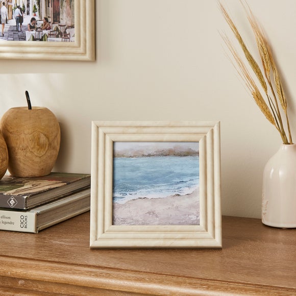 Marble Effect Ribbed Photo Frame