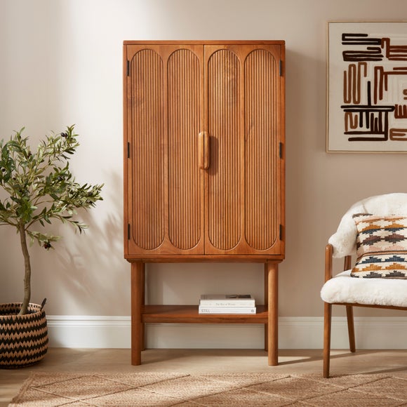 Khari Drinks Cabinet, Midtone Mango Wood