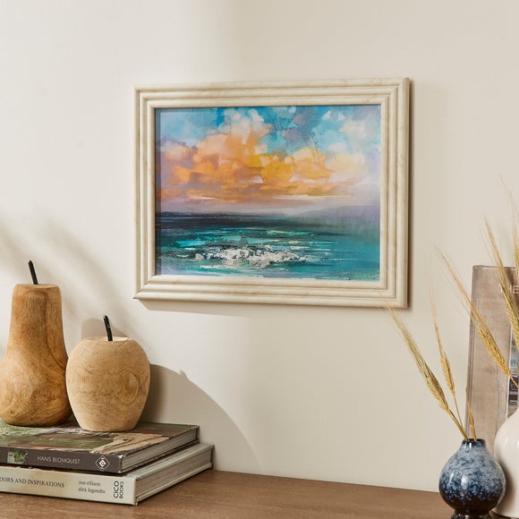 Marble Effect Ribbed Photo Frame