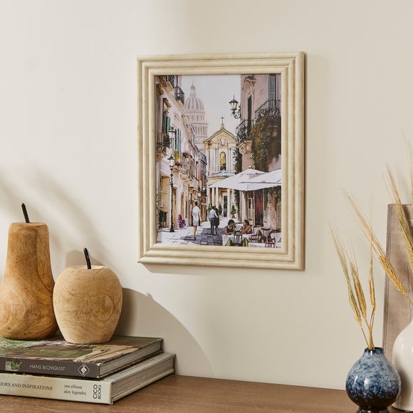 Marble Effect Ribbed Photo Frame