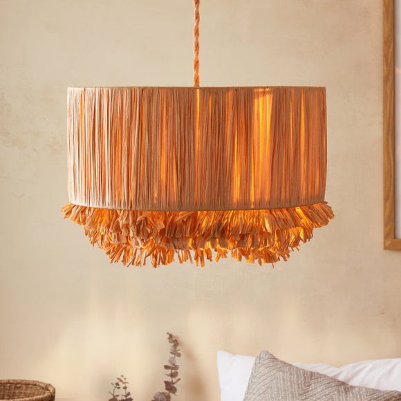 View Kassia Raffia Easy Fit Pendant Shade View Kassia Raffia Easy Fit Pendant Shade