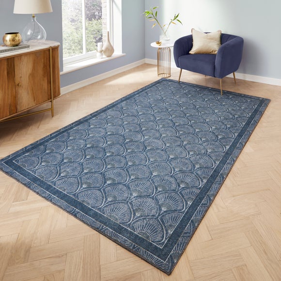 Catherine Lansfield Deco Peacock Rug