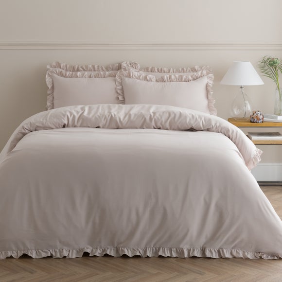 Briona Frilled Edge Duvet Cover & Pillowcase Set