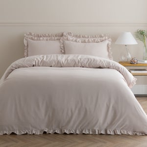 Briona Frilled Edge Duvet Cover & Pillowcase Set