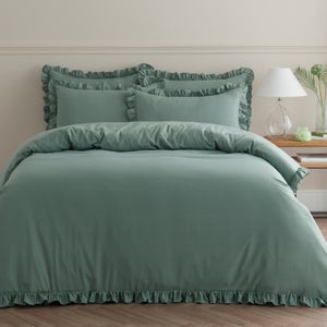 Briona Frilled Edge Duvet Cover & Pillowcase Set