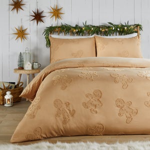 Duvet Day Gingerbread Tufted Duvet Cover And Pillowcase Set