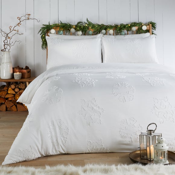 View Duvet Day Snow Crystal Duvet Cover And Pillowcase Set View Duvet Day Snow Crystal Duvet Cover And Pillowcase Set