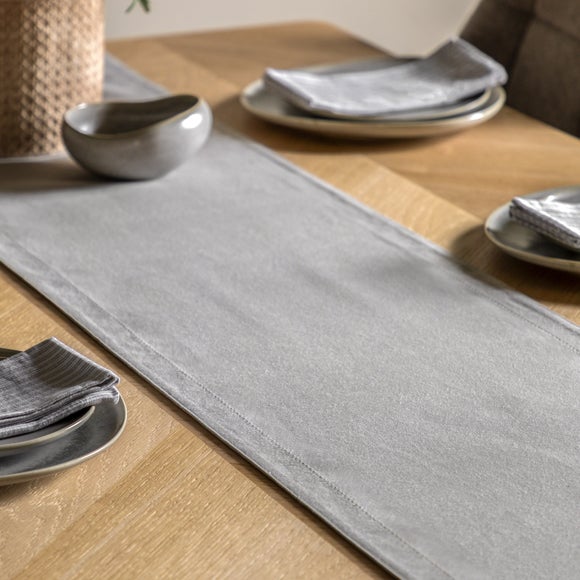 Cedar and Sage Dove Grey Table Runner