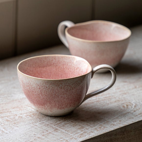 Cedar and Sage Set of 4 Reactive Organic Mugs