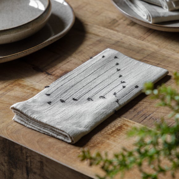 Click to view product details and reviews for Cedar And Sage Pack Of 4 Diamond Weave Napkins.