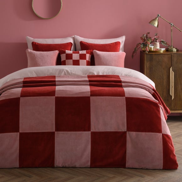 View Clara Cotton Velvet Patchwork Bedspread View Clara Cotton Velvet Patchwork Bedspread