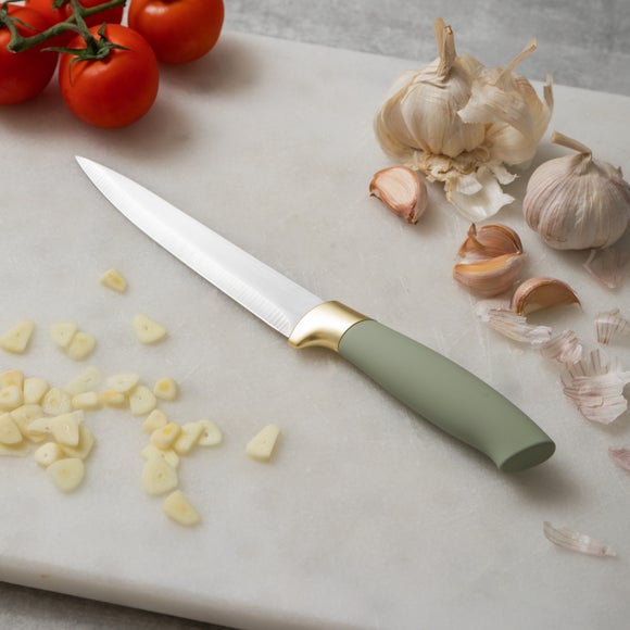 Timeless Sage Fine Edged Stainless Steel Utility Knife, 5 inch