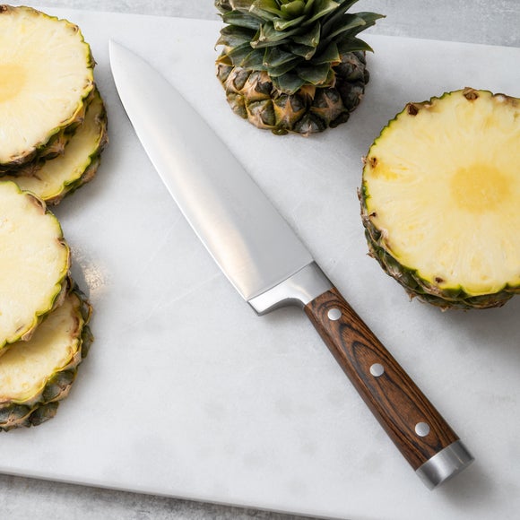 Wood Effect Riveted Slicing Knife, 8 inch