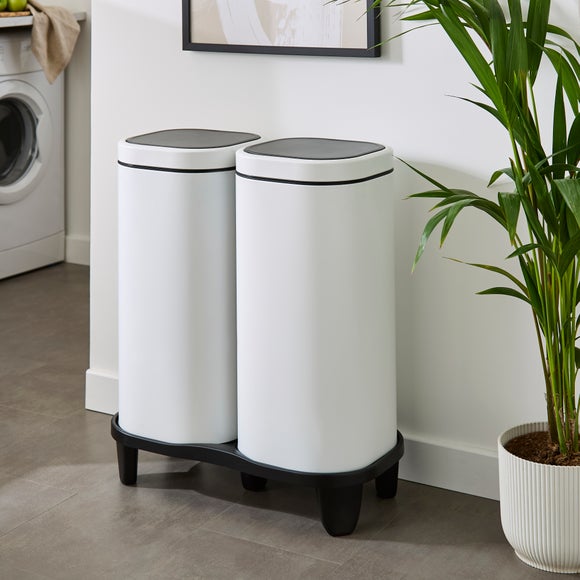London Dual 30/30L Recycling Bin on Stand