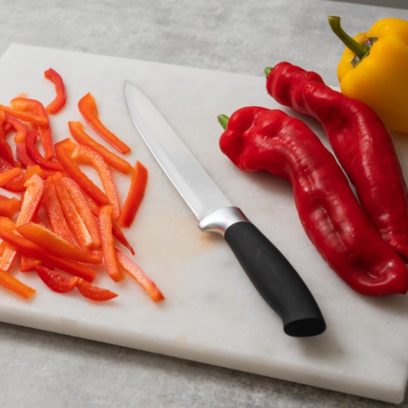 Modern Black Stainless Steel Slicing Knife, 8 inch