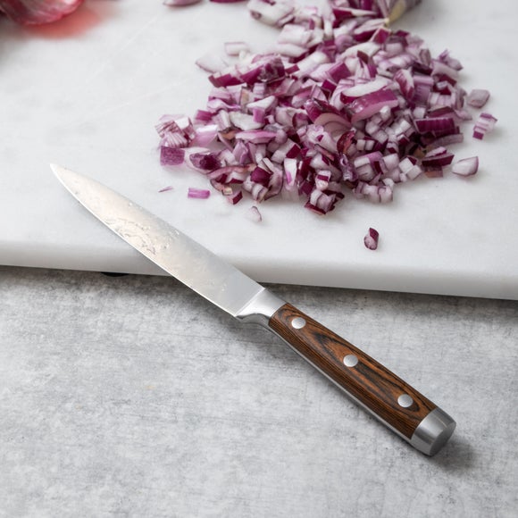 Wood Effect Riveted Utility Knife, 5 inch