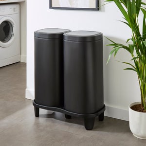 London Dual 30/30l Recycling Bin On Stand