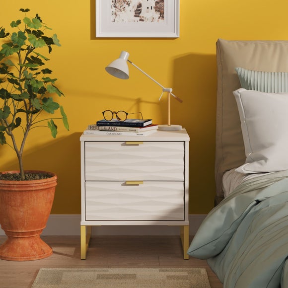 Tuxford 2 Drawer Bedside Table
