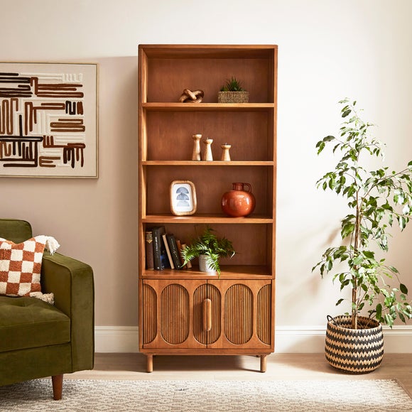 Khari Tall Bookcase, Mango Wood