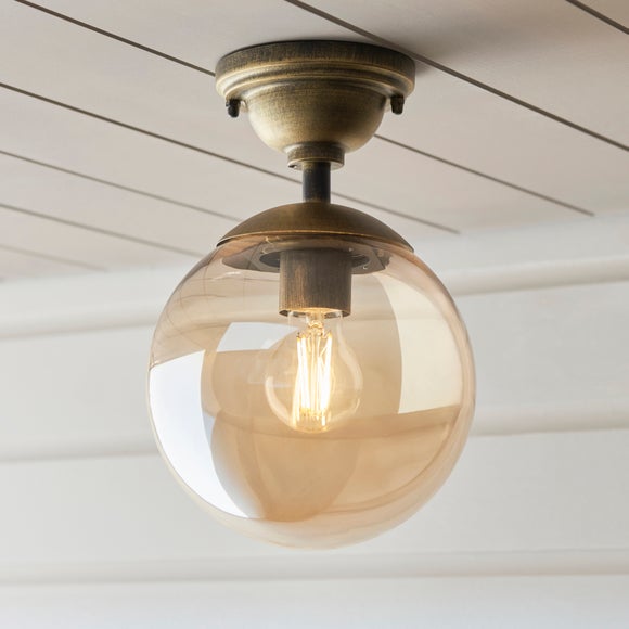 Churchgate Staten Industrial Flush Ceiling Light