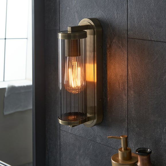 Alyn Ribbed Bathroom Wall Light