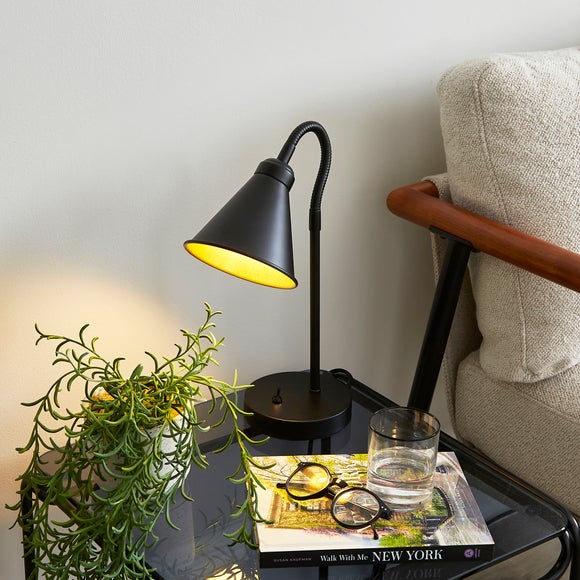 Newton Industrial Goose Neck Adjustable Table Lamp