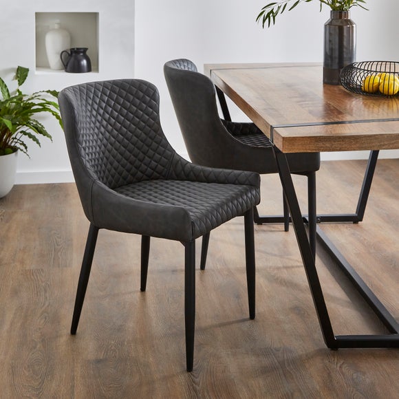 Montreal Set of 4 Dining Chairs, Faux Leather