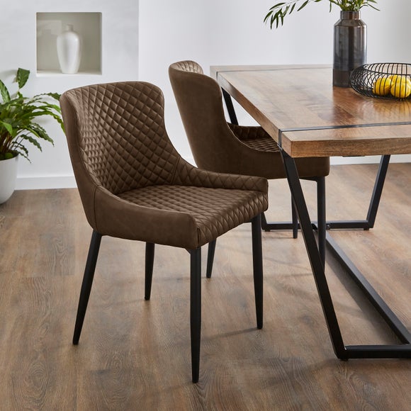 Montreal Set of 4 Dining Chairs, Faux Leather