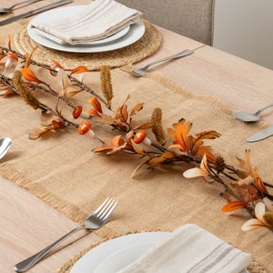 Set Of 3 Artificial Acorn Autumn Garlands