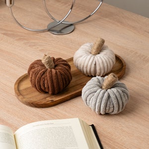 Set Of 3 Cord Pumpkins