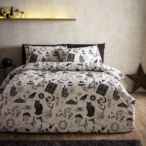 Catherine Lansfield Enchanted Witchcraft Polycotton Duvet Cover & Pillowcase Set