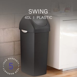 Simplehuman 40l Plastic Swing Lid Bin