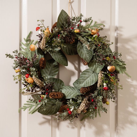 View Artificial Autumnal Acorns & Toadstool Wreath
