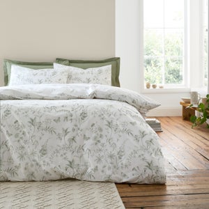 Bianca Thea Floral 200 Thread Count 100 Cotton Duvet Cover & Pillowcase Set