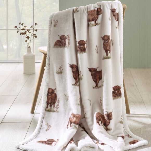 Click to view product details and reviews for Catherine Lansfield Angus Highland Cow Throw Blanket 130cm X 170cm.
