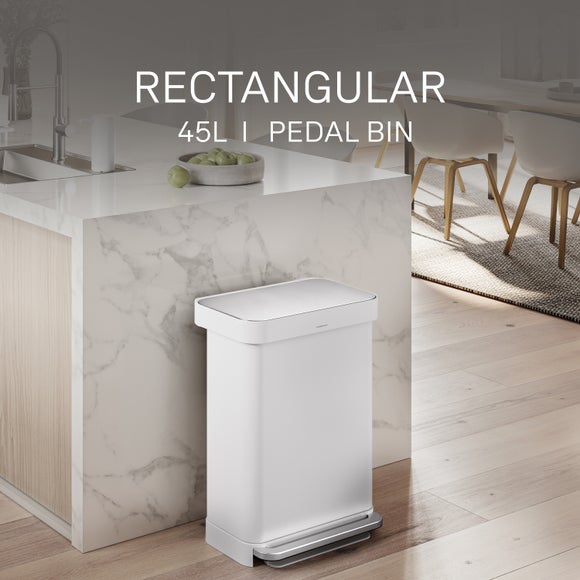 View Simplehuman 45l Stainless Steel Pedal Bin View Simplehuman 45l Stainless Steel Pedal Bin