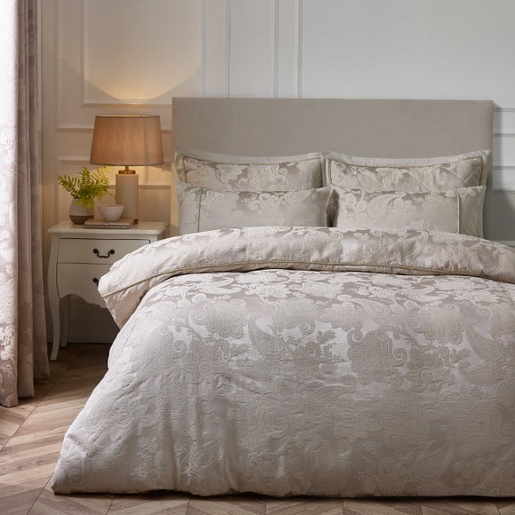 Click to view product details and reviews for Catherine Lansfield Opulent Jacquard Duvet Cover Pillowcase Set.