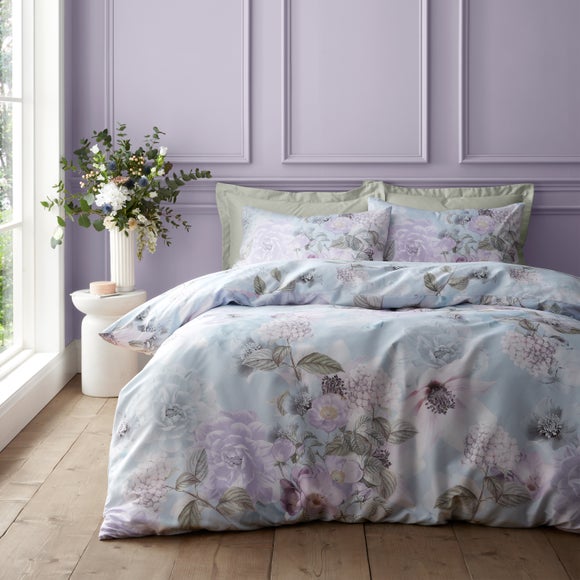 RHS x Catherine Lansfield Floral Serenity Duvet Cover & Pillowcase Set