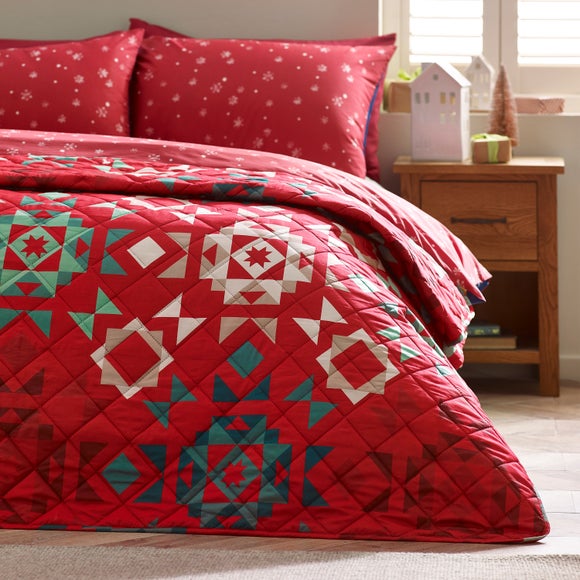 Click to view product details and reviews for Catherine Lansfield Christmas Patchwork Quilted Bedspread. Click to view product details and reviews for Catherine Lansfield Christmas Patchwork Quilted Bedspread.