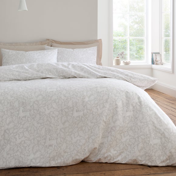 View Bianca Woodland 200 Thread Count 100 Cotton Duvet Cover & Pillowcase Set