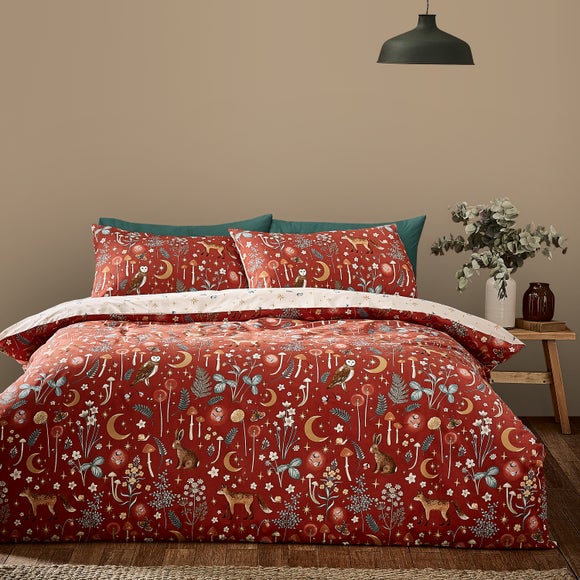 Catherine Lansfield Enchanted Twilight Animals Reversible Duvet Cover & Pillowcase Set