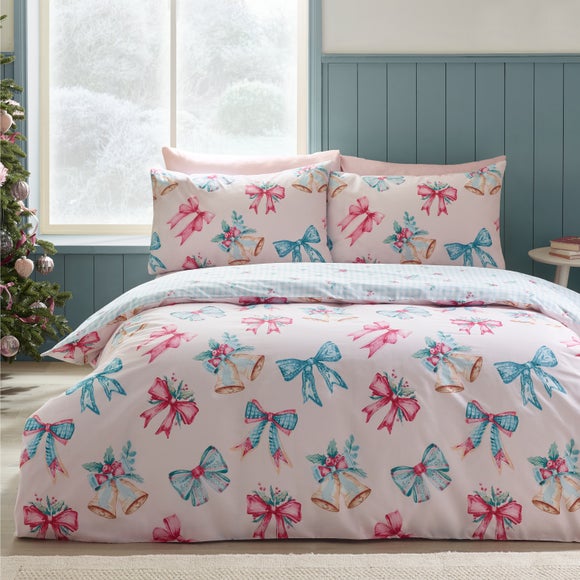 Click to view product details and reviews for Catherine Lansfield Christmas Bows Bells Polycotton Duvet Cover Pillowcase Set. Click to view product details and reviews for Catherine Lansfield Christmas Bows Bells Polycotton Duvet Cover Pillowcase Set.