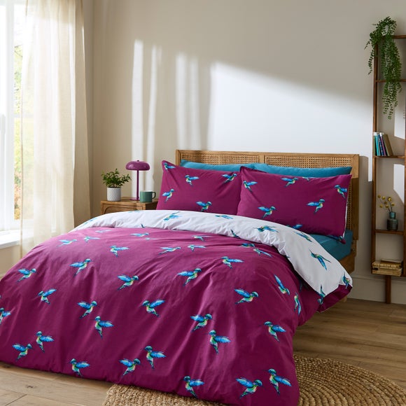 Click to view product details and reviews for Their Nibs Hummingbird 100 Cotton Duvet Cover Pillowcase Set.